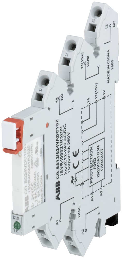 Socket base per relè 1 contatto 12-24VAC/DC 250VAC morsetti a molla uso elettrico industriale