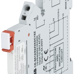 Socket base per relè 1 contatto 12-24VAC/DC 250VAC morsetti a molla uso elettrico industriale