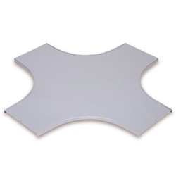 Coperchio metallico zincato per canali e traversini larghezza 300 mm per impianti elettrici