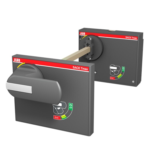 Basetta rinvio comando regolabile per interruttori Tmax XT5 con doppio lucchetto, uso industriale e civile