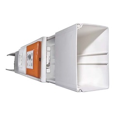 Canalina elettrica 100x40 mm bianca montaggio componenti protezione cavi impianti elettrici