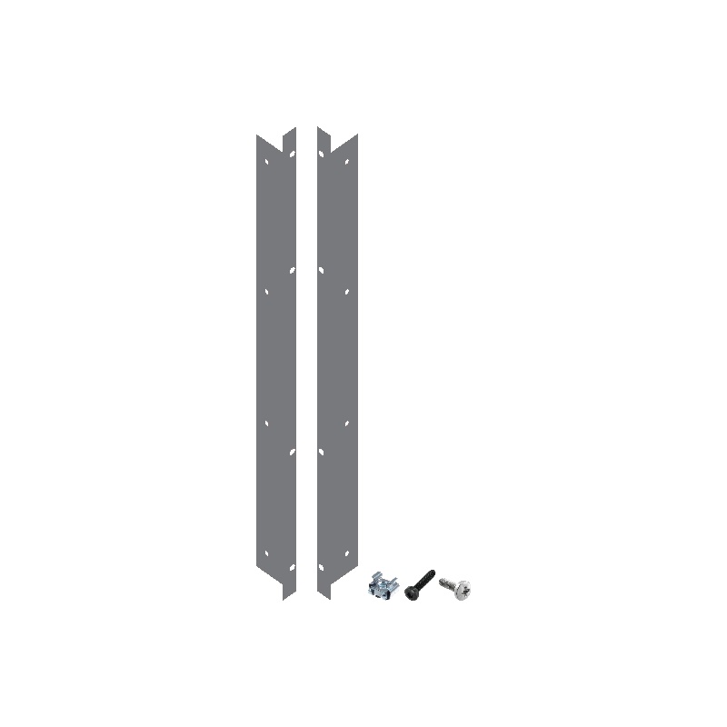 Staffe laterali per montaggio a Rack centrali LogiVox, kit completo con viti, installazione professionale