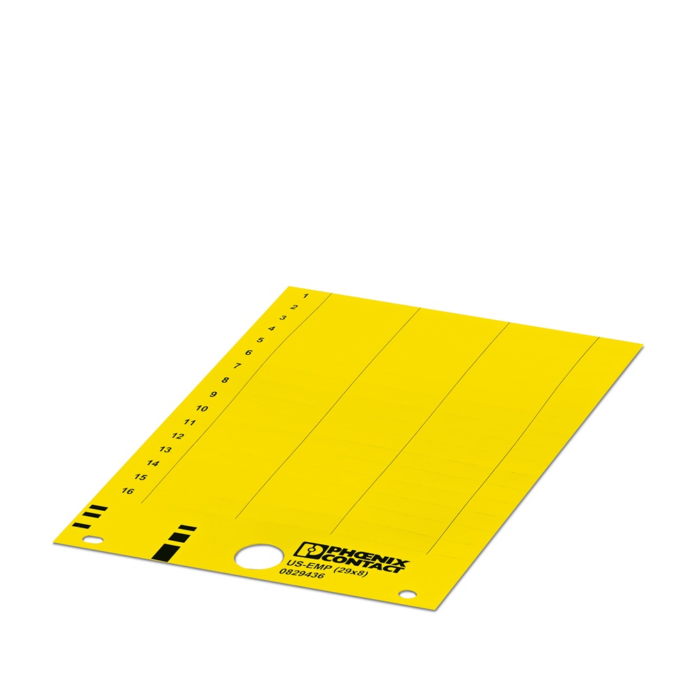 Etichetta gialla 29x8mm unisheet Phoenix Contact