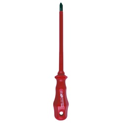 Giravite isolato punta croce PH1 100 mm impugnatura ergonomica per impianti elettrici