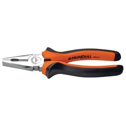 Pinza universale 180 mm acciaio temperato impugnature antiscivolo per lavori elettrici e spazi ristretti