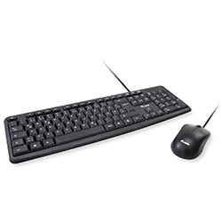 Tastiera italiana USB 105 tasti con mouse integrato design ergonomico per uso professionale e domestico