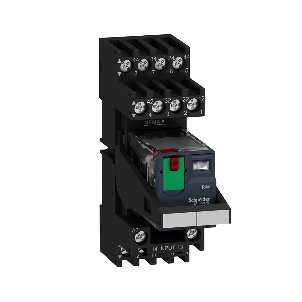 RELE  PRE-MONTATO 4 NC/NO 230 VAC 6