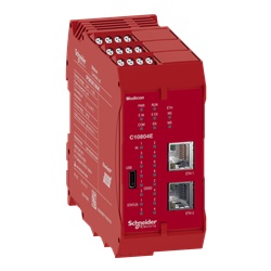 Controllore sicurezza Modicon MCM 8 ingressi digitali 4 uscite Ethernet per automazione industriale