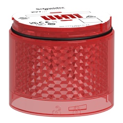 Elemento luminoso LED rosso lampeggiante Harmony XVB7 Ø70mm per segnalazione industriale IP66