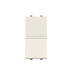 Interruttore bipolare 16AX con LED integrato 1 modulo per controllo impianti elettrici domestici e industriali