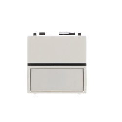 Pulsante campanello 1 modulo 1NO 1CO bianco per impianti elettrici domestici e industriali