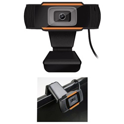 Webcam USB HD 720p con microfono integrato per videoconferenze e comunicazioni digitali