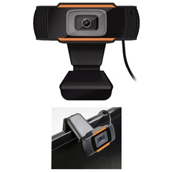 Webcam USB HD 720p con microfono integrato per videoconferenze e comunicazioni digitali