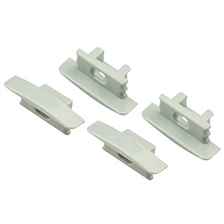 Kit 4 tappi profilo RS6 protezione finitura installazioni elettriche materiali resistenti montaggio rapido