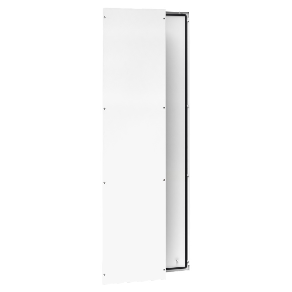 Pannelli laterali fissaggio esterni acciaio bianco RAL 9003 2000x500 mm per armadi Prismaset