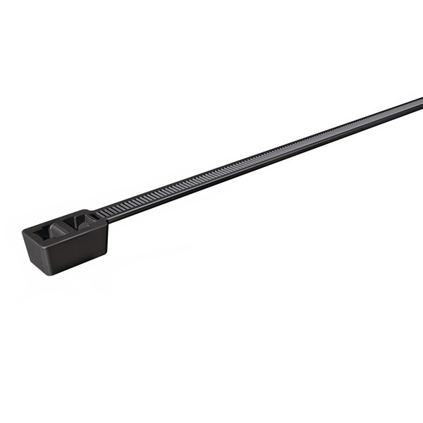 Fascetta doppia testa 210x4.7 mm HS-BK per cablaggi automotive e industria packaging