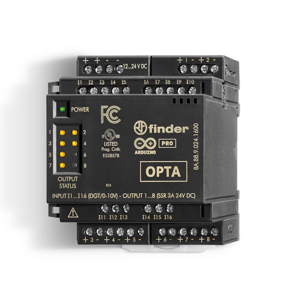 Modulo espansione digitale Opta 8 uscite 16 ingressi 12-24V DC IP20 per automazione