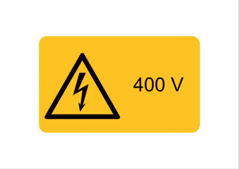 ETICHETTA AVVERTIMENTO WST-LSY 120X20MM PER IMPIANTI E MACCHINARI
