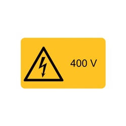 ETICHETTA AVVERTIMENTO WST-LSY 120X20MM PER IMPIANTI E MACCHINARI