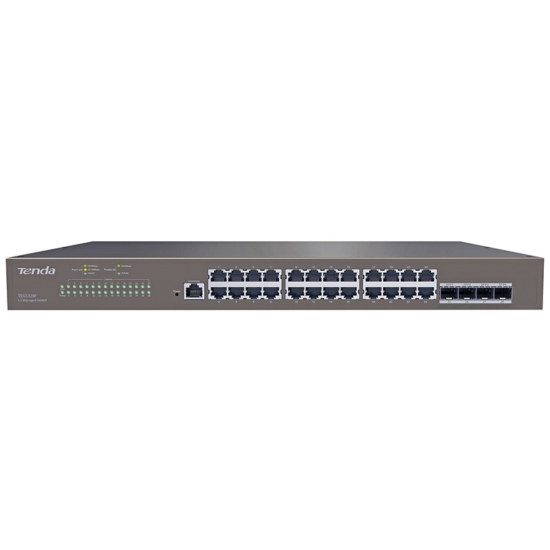 Switch Gigabit 24 porte Ethernet 4 slot SFP Layer 3 per reti professionali ad alte prestazioni