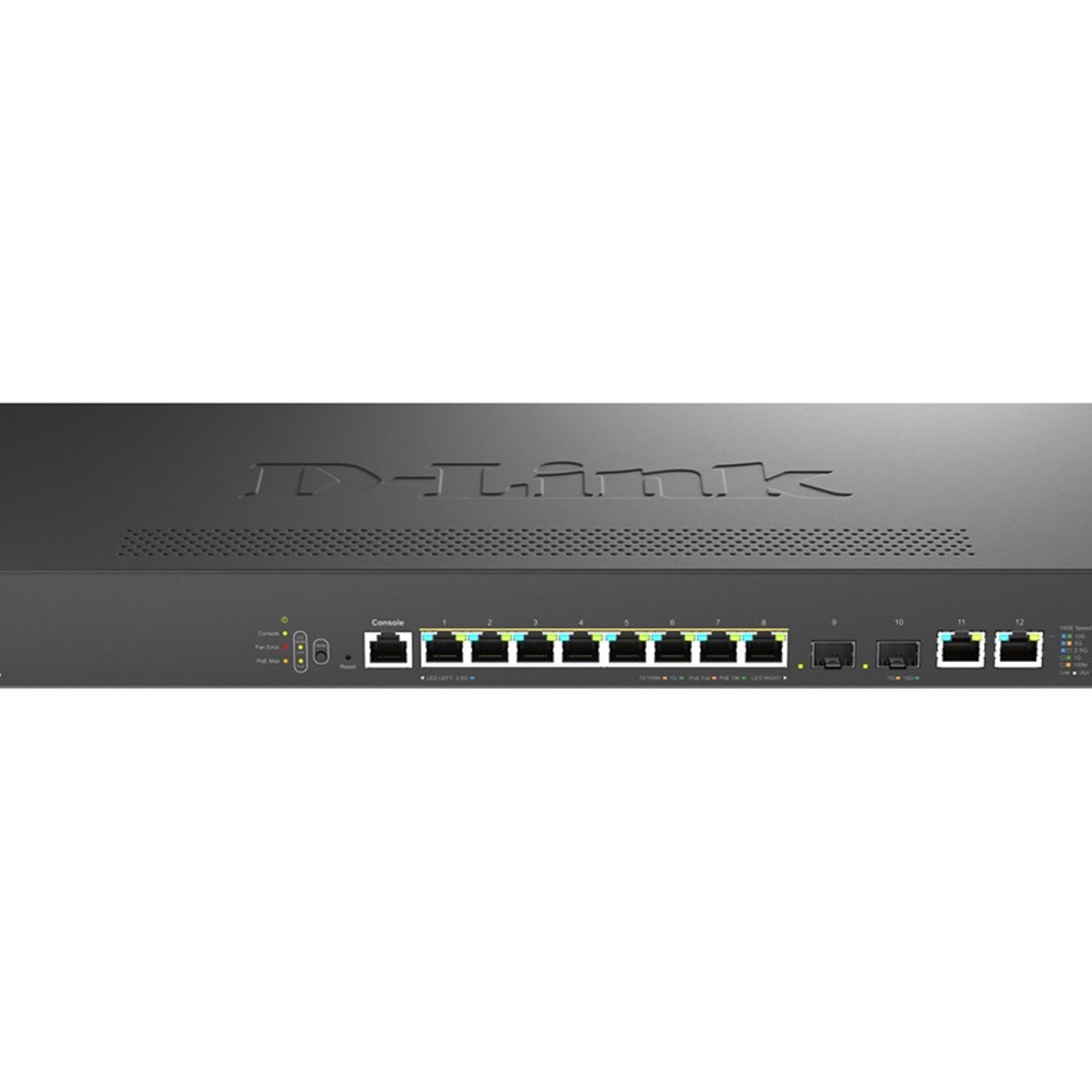 Switch Multi-Gigabit PoE 8x2,5Gb 2x10Gb 2xSFP+ 240W