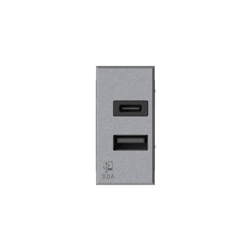 Presa USB 3.0 Bticino Axolute Tech 5V 3000mA per impianti elettrici
