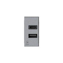 Presa USB 3.0 Bticino Axolute Tech 5V 3000mA per impianti elettrici