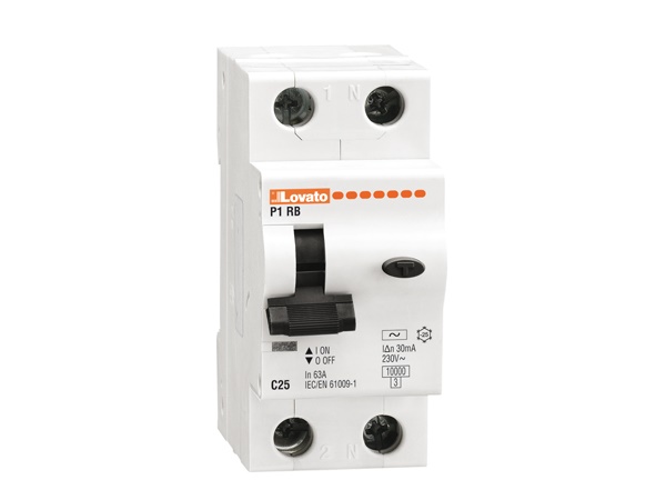 Interruttore magnetotermico differenziale 1P+N 20A 300mA tipo A 10kA uso civile e industriale