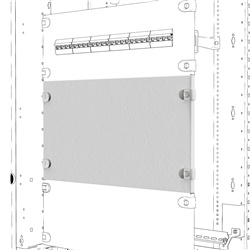 QDX pannello pieno 850x600 quadro componibile IP43 fino 630A uso industriale e civile