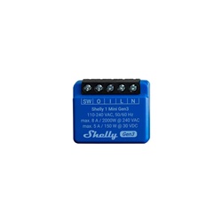 Shelly 1 Mini Gen3 modulo controllo intelligente compatto per impianti elettrici domestici e commerciali Wi-Fi