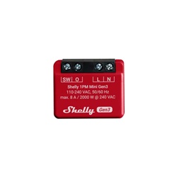 Shelly 1PM Mini Gen3 interruttore smart compatto controllo consumo energia impianti domestici e professionali