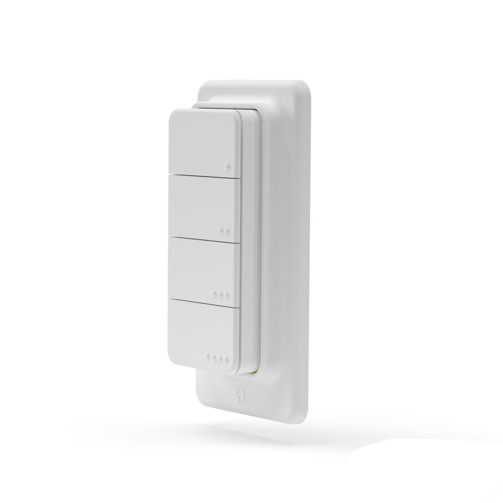 Telecomando Bluetooth 4 pulsanti compatto per domotica interna