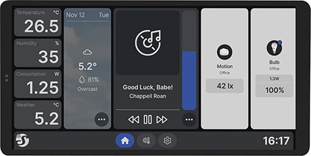 SHELLY WALL DISPLAY X2 BLACK+BLU HU