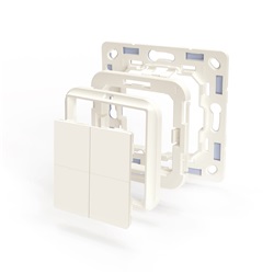Shelly Wall Switch Adapter compatibile Busch-Jaeger per domotica parete