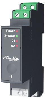 Shelly Qubino Wave Pro 2PM 2 canali DIN con misura