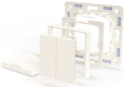 SHELLY BLU WALL SWITCH 4, STAND ALO