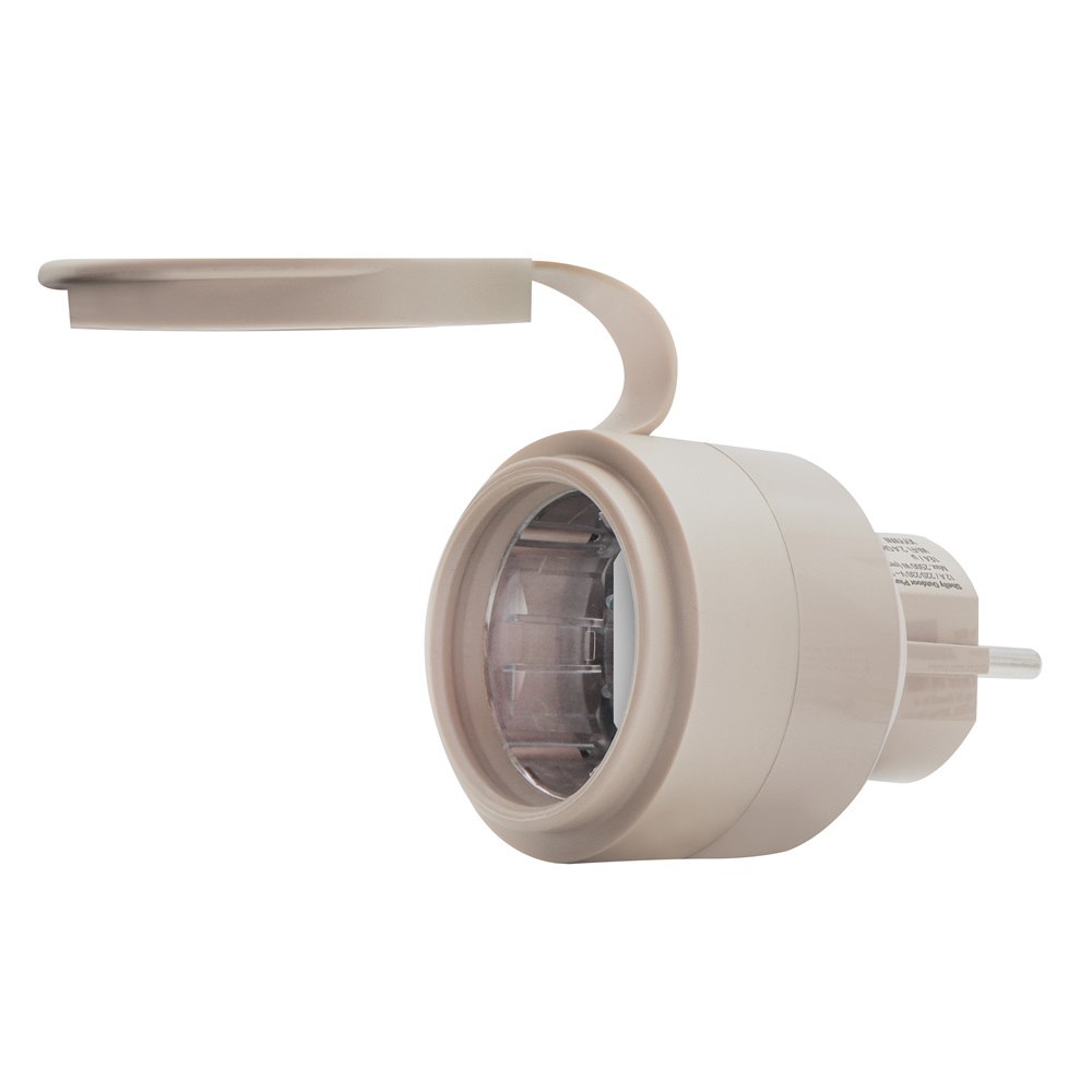 Presa intelligente esterna Shelly Outdoor Plug S Gen3 Mocha controllo remoto resistente