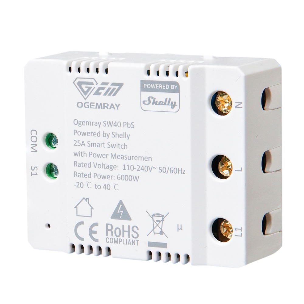 Relè smart OGEMRAY 25A controllo circuiti elettrici domotica