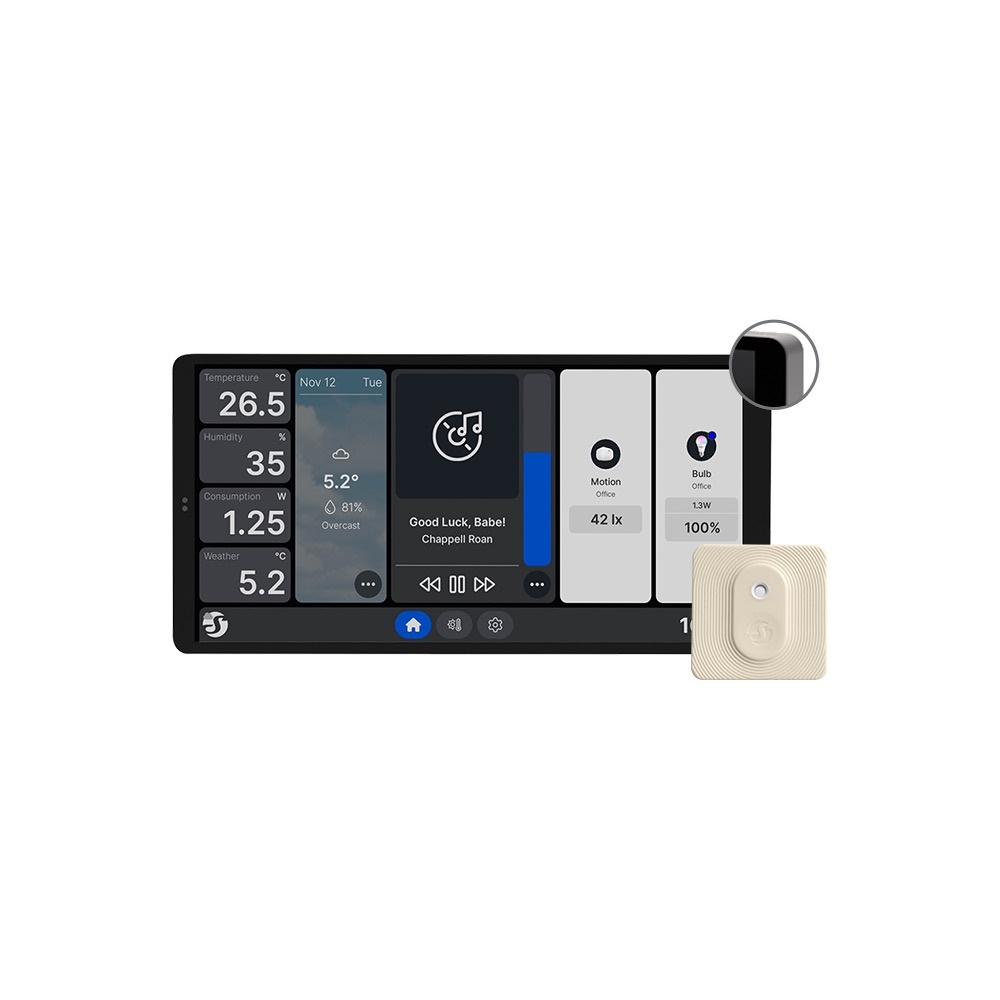 Shelly Wall Display X2 pannello controllo domotico argento/blu parete