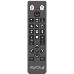 Telecomando universale per decoder DVB-T2 controllo intuitivo materiali resistenti uso domestico