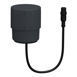 Base alimentazione Harmony XVB7 Ø70mm connettore M12 adattatore coperchio grigio IP66/IP65 per colonne luminose modulari industriali