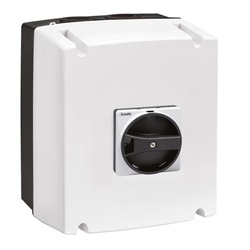 Sezionatore DC21B 40A 1000V IP65 per impianti fotovoltaici con maniglia nera