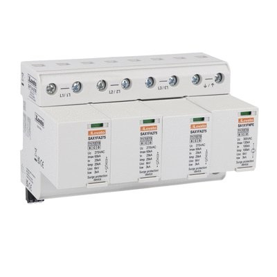 Scaricatore sovratensioni tipo 1 4 poli fusibile integrato protezione impianti elettrici residenziali industriali