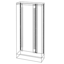 Quadro elettrico QDX 630H pavimento montaggio posteriore 600+300x1600x400 IP55 protezione agenti esterni fino a 630A