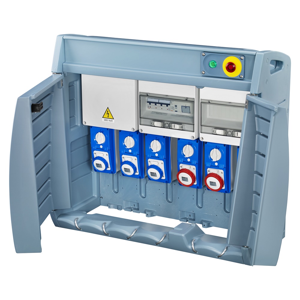 Q-BOX6 ASC quadro elettrico cablato 6 prese 17 kW per cantiere certificato EN 61439-4