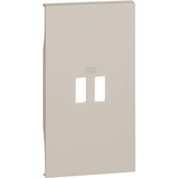 Cover caricatore USB PD 2 moduli sabbia per installazioni elettriche