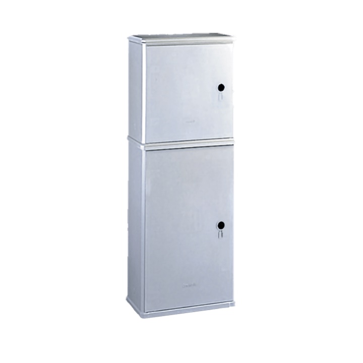 Armadio vetroresina BVT-BVN 2 vani 546x1460x424 mm grigio IP44 IK10 pavimento