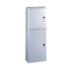 Armadio vetroresina BVT-BVN 2 vani 546x1460x424 mm grigio IP44 IK10 pavimento