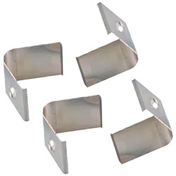 Kit 4 staffe angolari resistenti per fissaggio profili elettrici installazioni rapide e sicure
