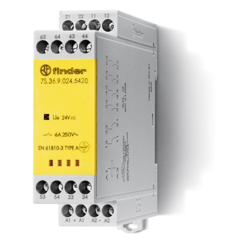 RELE  MODULARE CON CONTATTI GUIDATI